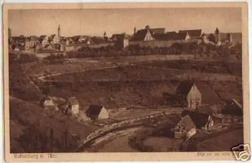 13359 Ak Rothenburg o. Tbr. Blick von der alten Burg 1930