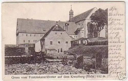 17449 Ak Gruß vom Franziskanerkloster auf dem Kreuzberg