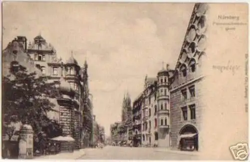 13534 Ak Nürnberg Pfannenschmiedsgasse um 1900