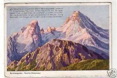 18513 Ak Berchtesgaden Berge mit Gesichtern um 1930