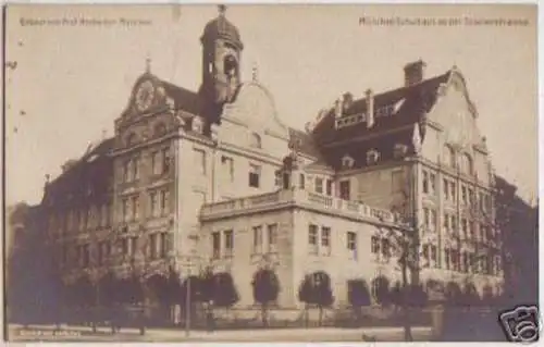 15576 Ak München Schulhaus an der Stielerstraße um 1910