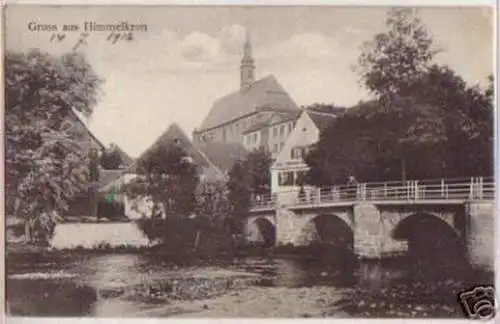 15872 Ak Gruß aus Himmelkron Klosterbrauerei 1912