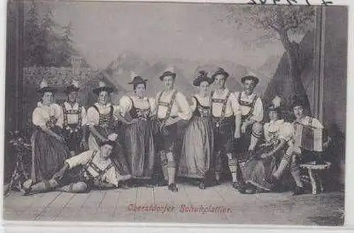 21886 Ak Oberstdorfer Schuhplattler um 1910