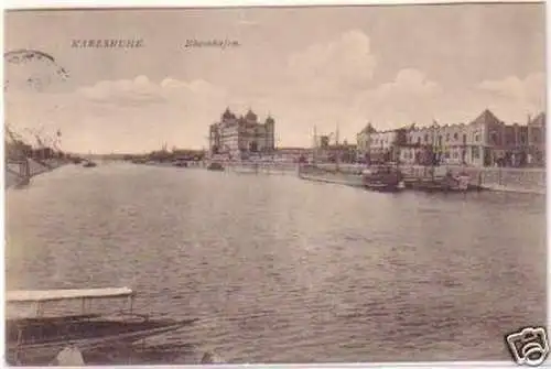 20906 Ak Karlsruhe Rheinhafen 1910