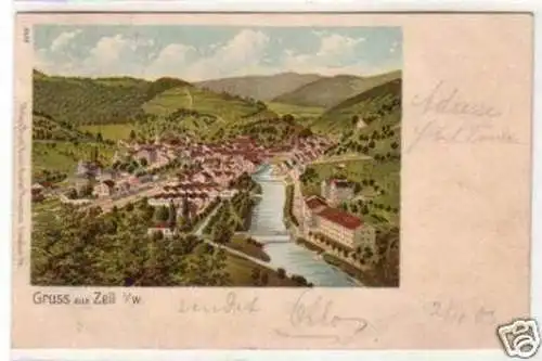 31294 Ak Gruß aus Zell im Wiesenthal 1903