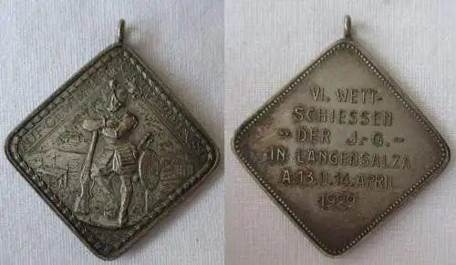 Seltene Schützen-Medaille Langensalza VI. Wettschießen 1929 (155592)