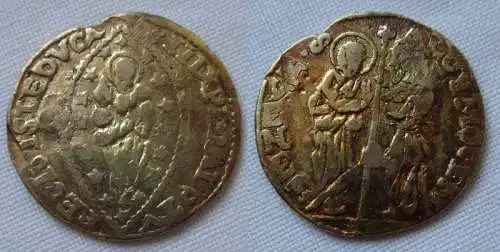 Seltene Gold Münze Dukat 1700-1709 Italien-Venedig Alvise II. Mocenigo (100906)