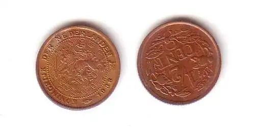 1/2 Cent Kupfermünze Niederlande 1938