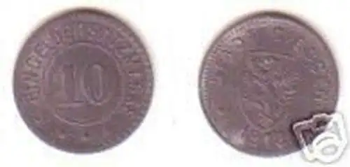 Münze Notgeld 10 Pfennig Stadt Giessen 1918