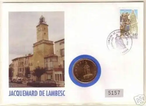 Schöner Numisbrief Jacquemard de Lambesc 1993