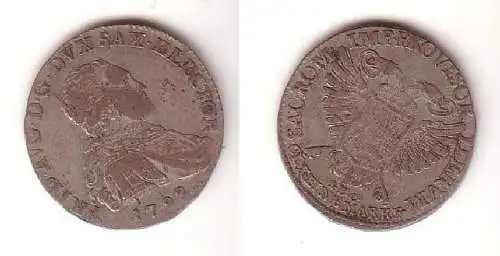 2 Groschen Silber Münze Sachsen Vikariatsprägung 1792 f. ss