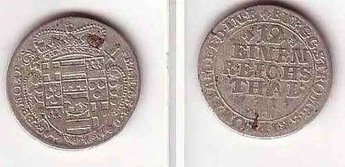 1/12 Taler Silber Münze Bistum Münster 1717 WR