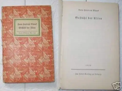 Insel-Bücherei Nr. 538 Blunck "Gestühl der Alten" 1939