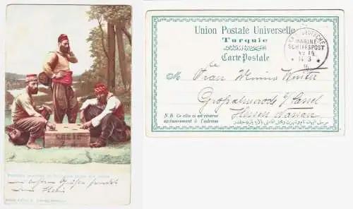 66515 Ak mit Feldpoststempel Türkei MSP Nr.14 SMS General 1916