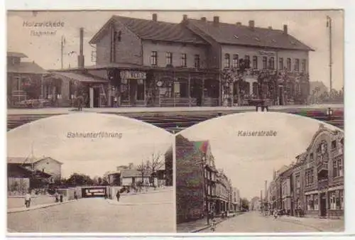 19428 Feldpost Ak Holzwickede Bahnhof usw. 1915