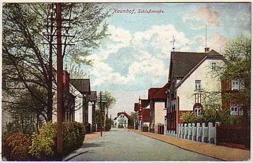 07970 Feldpost Ak Naunhof Schloßstrasse 1915