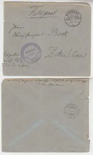 65492 Feldpostbrief Deutsch Südwestafrika mit Truppenstempel Warmbad 1906