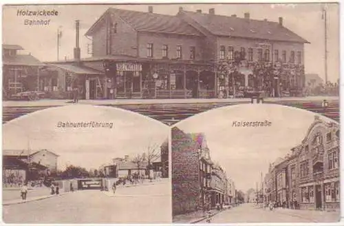 17440 Feldpost Ak Holzwickede Bahnhof usw. 1916