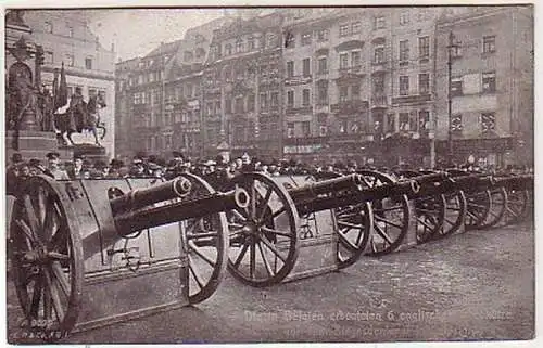 38767 Feldpost Ak Leipzig erbeutete Geschütze 1915