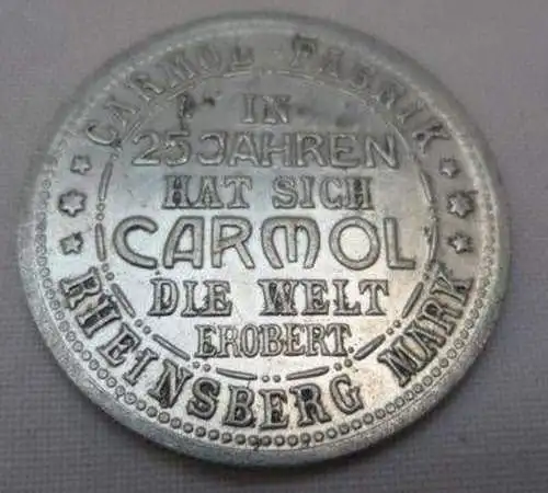 Alte Reklamemarke Carmol Fabrik Rheinsberg Mark um 1920