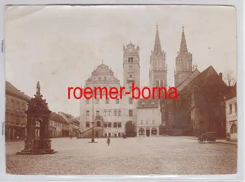 76709 Original Foto Oschatz Marktplatz um 1910