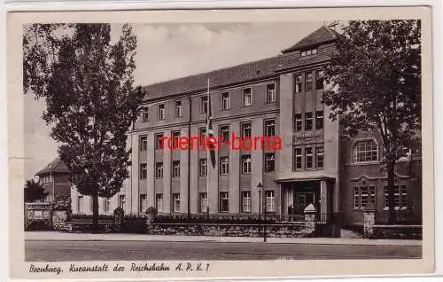 74471 Feldpost Ak Bernburg Kuranstalt der Reichsbahn A.P.K.1, 1942