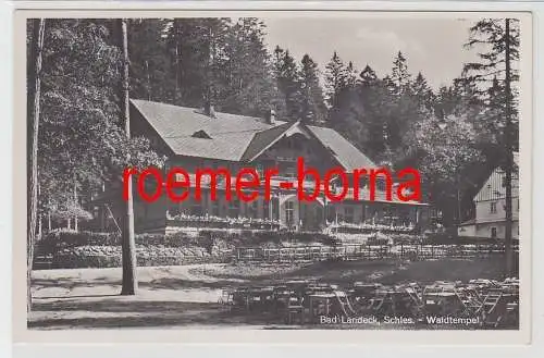 73657 Foto Ak Bad Landeck Lądek-Zdrój Waldtempel um 1930