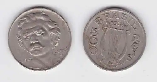 300 Reis Kupfer Nickel Münze Brasilien 1936 Carlos Gomes (134200)