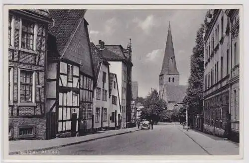 901277 Ak Iserlohn Altstadt Strassenansicht mit Auto 1941