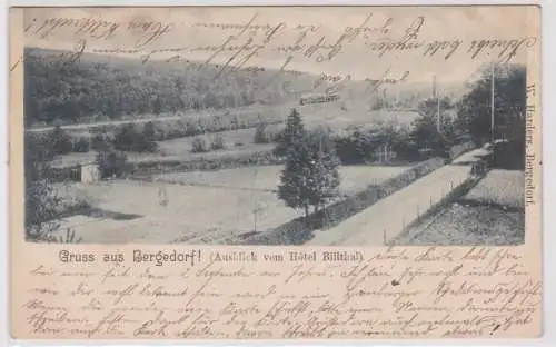 901367 Ak Gruss aus Bergedorf - Ausblick vom Hotel Billthal 1902