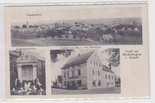 86669 Mehrbild Ak Gruß aus Mehringen in Anhalt Gasthof zum Bär usw. 1936