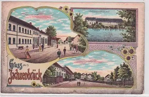 14840 Ak Lithographie Gruß aus Jachzenbrück heute Lindenbrück bei Zossen 1913