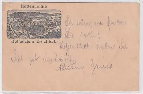 94019 seltene Vorläufer Ak Hohenstein Ernstthal Hüttenmühle 1895