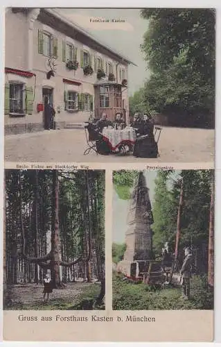 34911 Mehrbild Ak Gruß aus Forsthaus Kasten bei München um 1910