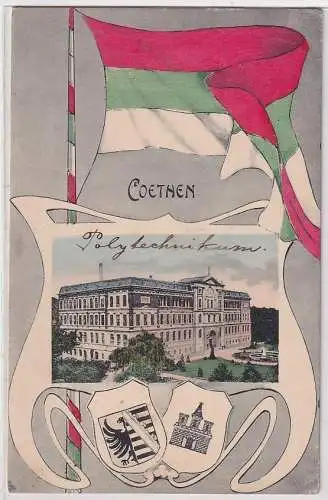 34850 Studentika Ak Coethen Köthen Polytechnikum 1911