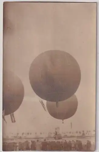 906988 Foto Ak Leipzig Ballon Wettfahrt um 1910