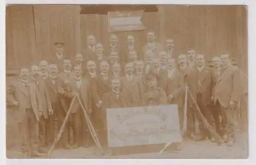 18880 Foto Ak Landsturm-Ausbildung Schützengesellschaft Plauen 4. Zug um 1915