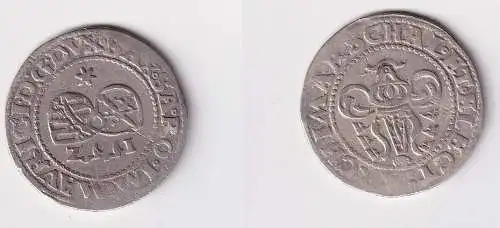 1/4 Reichstaler Silber Münze Sachsen albertinische Linie 1552 ss (114822)