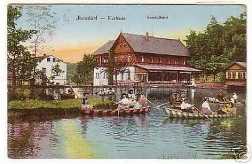 00998 Ak Jonsdorf Kurhaus Gondelfahrt um 1920