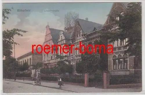 80614 Ak Bitterfeld Lindenstrasse um 1910