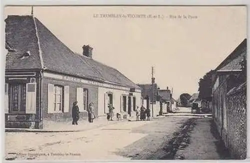 16888 Ak Le Tremblay le Vicomte Rue de la Poste um 1915