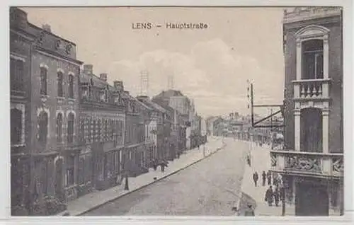 54638 Feldpost Ak Lens Frankreich France Hauptstrasse 1916