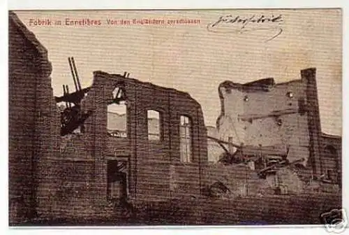 00811 Ak Frankreich Fabrik in Ennetières im 1. Weltkrieg