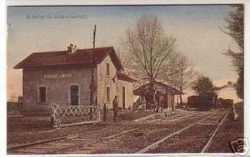 10478 Ak Bahnhof St. Hilaire le Petit um 1915