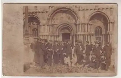 29225 Foto Ak Deutsche Matrosen in Venedig 1911