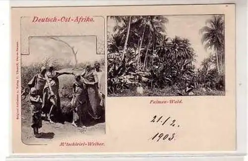 25058 Ak Deutsch Ost Afrika M´tschiriri Weiber 1903