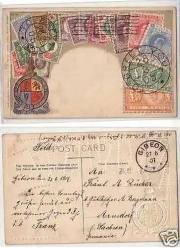 26880 Feldpost Ak Gibeon Deutsch Südwestafrika 1907