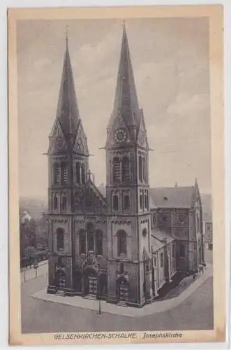 69189 Ak Gelsenkirchen-Schalke Josephskirche um 1920