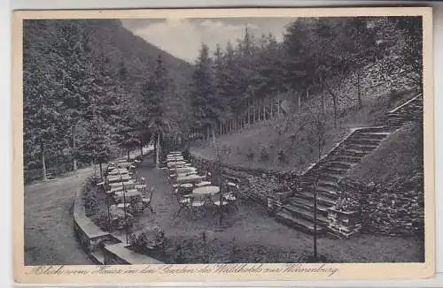 67922 Ak Blick vom Hause in den Garten des Waldhotel zur Winnenburg bei Cochem