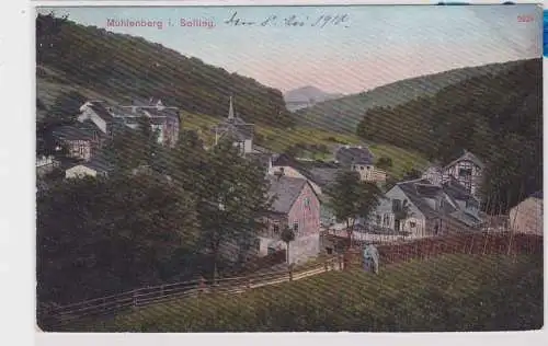 84459 Ak Mühlenberg im Solling Totalansicht 1910